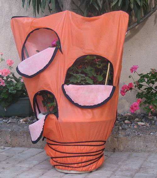 mod&eacute;le de housse pour la protection des fleurs